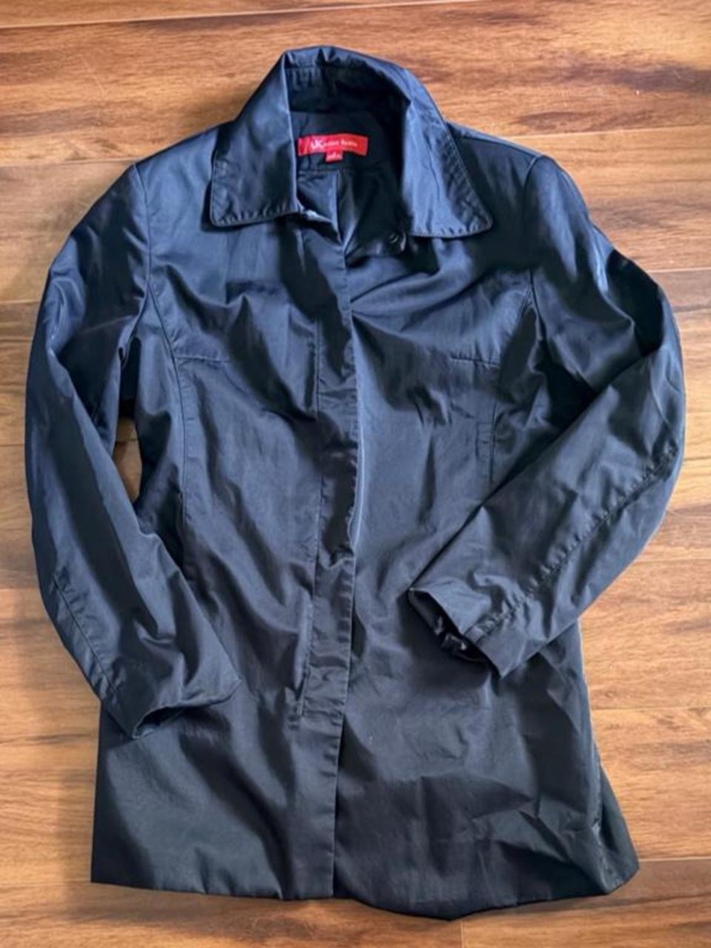 Anne Klein Navy-Black Trench-Style Jacket